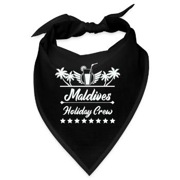 Maldives Holiday Crew  - Bandana - Schwarz - Vorne