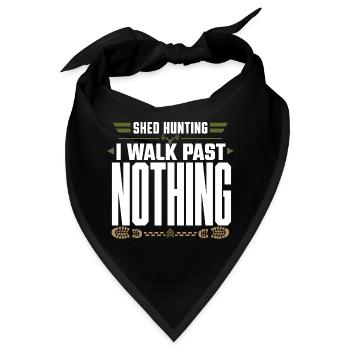 Schuppen-jagd-schuppen-jäger-geweih-jagd-weißwedel - Bandana - Schwarz - Vorne