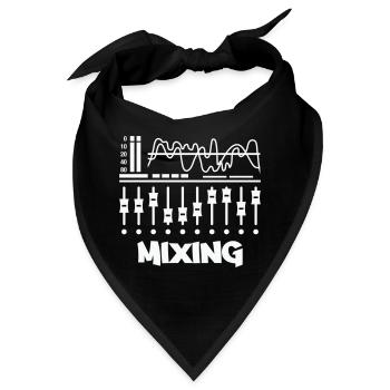 Mixing Studio Vibes - Bandana - Schwarz - Vorne