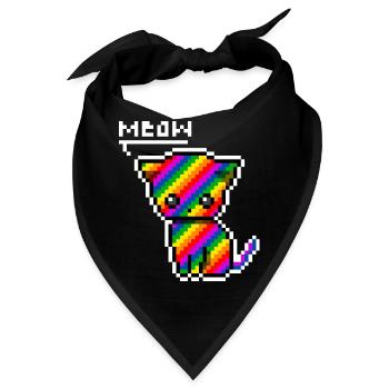 rainbow cat - Bandana - Schwarz - Vorne