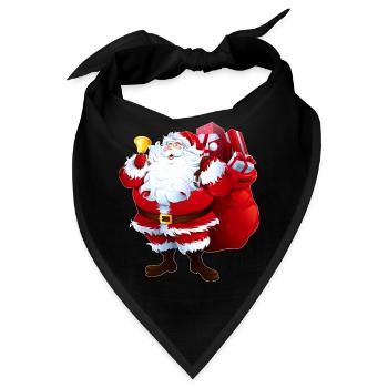 Weihnachtsgeschenk - Bandana - Schwarz - Vorne