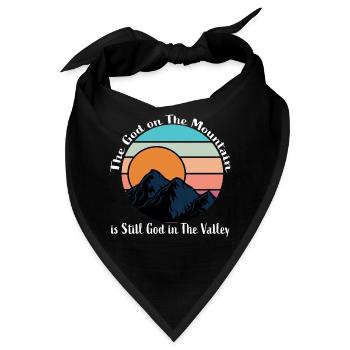 Der Gott Der Berg im stillen Gott im Tal - Bandana - Schwarz - Vorne