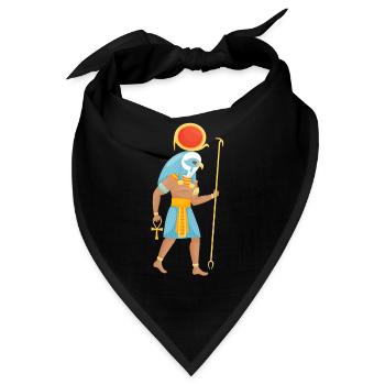 Altes Ägypten Gott Ra - Bandana - Schwarz - Vorne