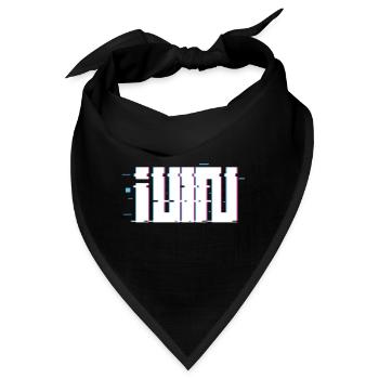 Gidle Logo Glitch - Bandana - Schwarz - Vorne