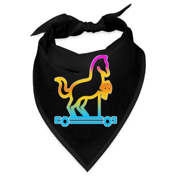 Trojanisches Pferd - Bandana - Schwarz - Vorne