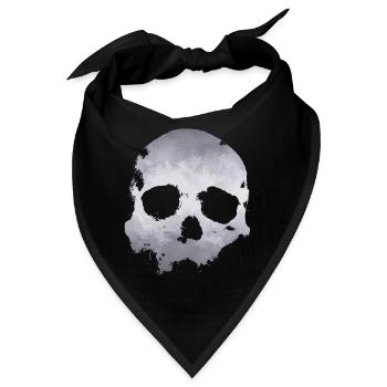Schädel - Bandana - Schwarz - Vorne