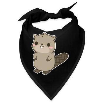 Biber - Bandana - Schwarz - Vorne