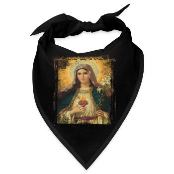 Jesus Maria Holly Mary - Bandana - Schwarz - Vorne