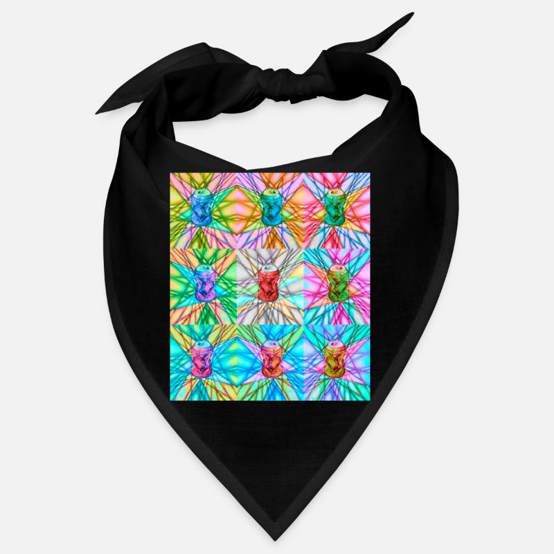 Vibrant Can and Abstract Light Pattern Bandana