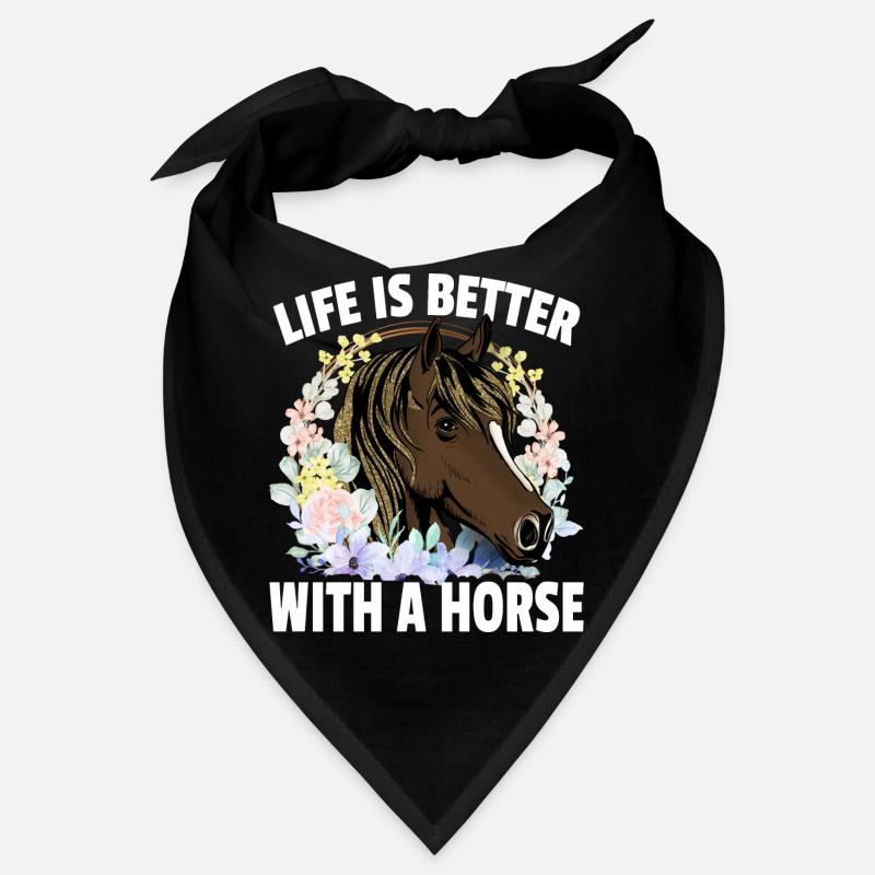 Das Leben ist besser mit einem Pferd Bandana