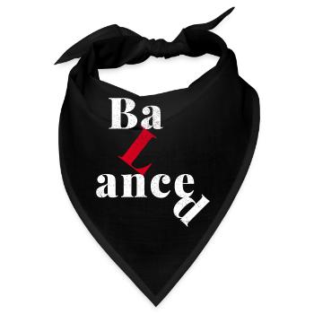Eine Frage der Balance. - Bandana - Schwarz - Vorne