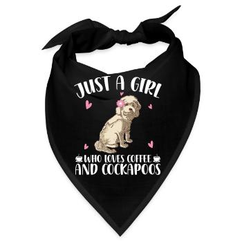 Cockapoo Mädchen - Bandana - Schwarz - Vorne