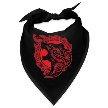 Wikinger Berserker - Bandana - Schwarz - Vorne