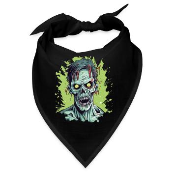 Zombie Apokalypse Halloween Zombiejäger Untote - Bandana - Schwarz - Vorne
