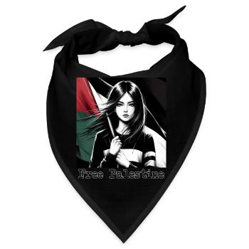 Befreit Palästina - Bandana - Schwarz - Vorne