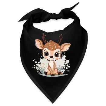 Rehkitz - Bandana - Schwarz - Vorne
