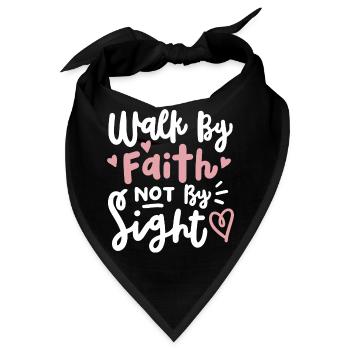 Christlicher Glaube Bibelvers - Bandana - Schwarz - Vorne