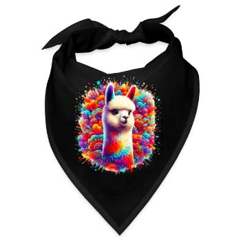 Alpaka - Bandana - Schwarz - Vorne