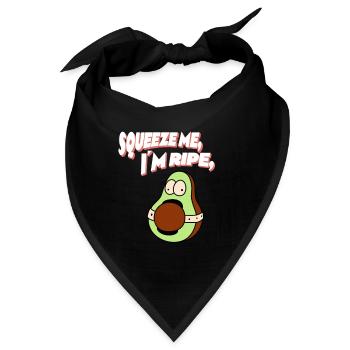 Squeeze Me, I’m Ripe - Bandana - Schwarz - Vorne
