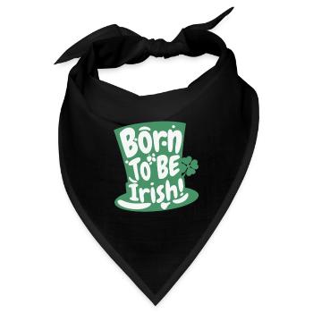 Born to be Irish: Proud of My Roots - Bandana - Schwarz - Vorne