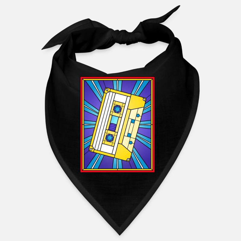 Cassette Rétro Cassette Pop Art Design Bandana