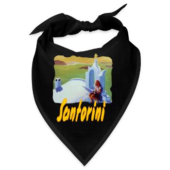 Santorini - Bandana - Schwarz - Vorne