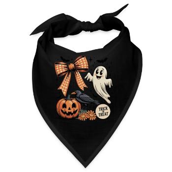 Halloween Geist - Bandana - Schwarz - Vorne