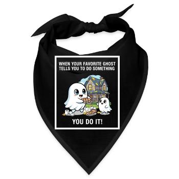 Mein Lieblingsgeist - Bandana - Schwarz - Vorne