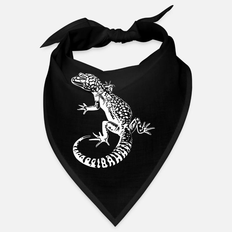 Gecko Leopardgecko Kontrast Bandana