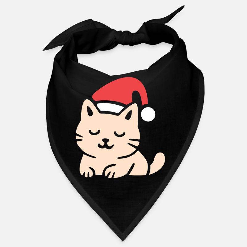 Chat de Noël mignon dans le style confortable Bandana