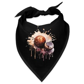 Schokolade Pralinen Süßigkeiten - Bandana - Schwarz - Vorne