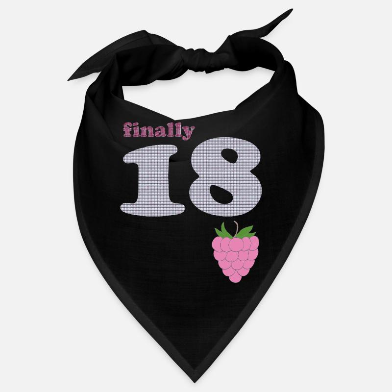 Endlich 18 – Beeren Plaid Design Bandana