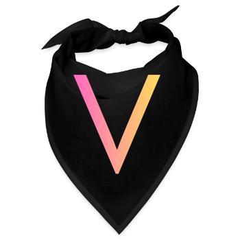 V - Bandana - Schwarz - Vorne