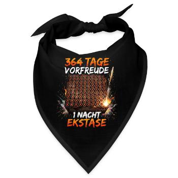 Pyro Feuerwerk Kalender - Bandana - Schwarz - Vorne