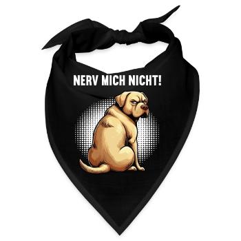 Nerv Mich Nicht Labrador Labradorbesitzer Labbi - Bandana - Schwarz - Vorne