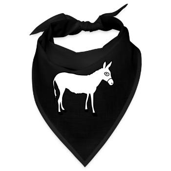 Esel | Reiten | Bauernhof Muli Reiter Farm Stall - Bandana - Schwarz - Vorne