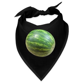 melon melone watermelon wassermelone veggie gemues - Bandana - Schwarz - Vorne