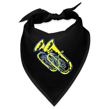 tuba - Bandana - Schwarz - Vorne