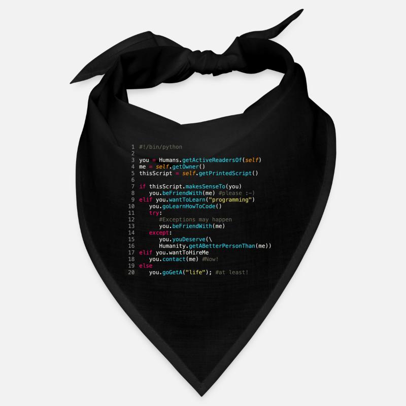 Sei mit Programmierern befreundet (in Python) Bandana