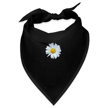 Margerite - Bandana - Schwarz - Vorne