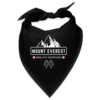 Mount Everest Himalayan Advetures - Bandana - Schwarz - Vorne