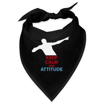 Ruhe und Attitüde Silhouette - Bandana - Schwarz - Vorne