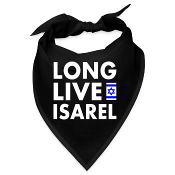 Long live israel - Bandana - Schwarz - Vorne