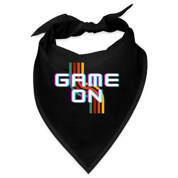 Game On - Bandana - Schwarz - Vorne
