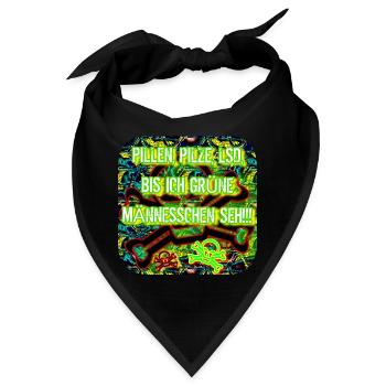 PILLEN, PILZE, LSD.... - Bandana - Schwarz - Vorne