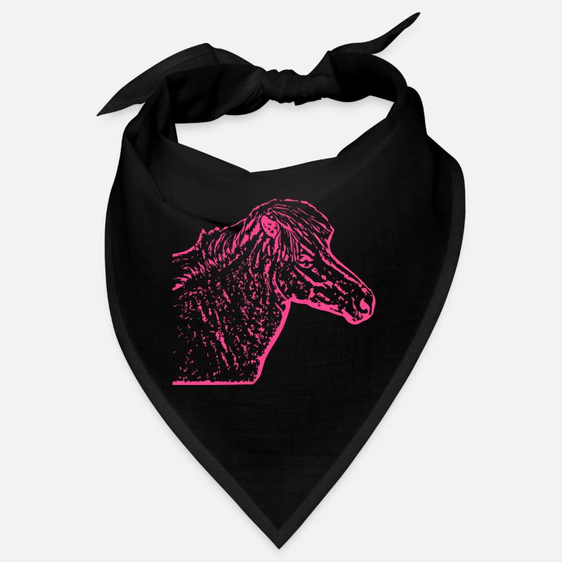 Pferd rosa pink Bandana