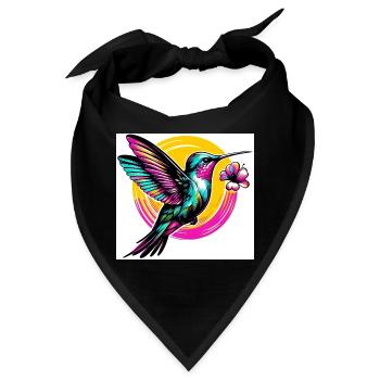 Kolibri - Bandana - Schwarz - Vorne