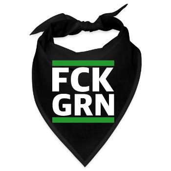 Scheiss auf Grün | lustige Sprüche, Klimawandel - Bandana - Schwarz - Vorne