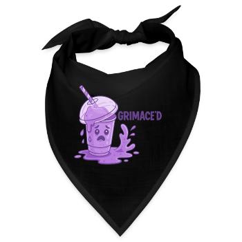 Grimace Shake Chaos - Bandana - Schwarz - Vorne