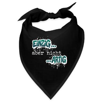 Einzig aber nicht ARTIG - Bandana - Schwarz - Vorne